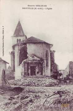 Eglise bombardée  (Drouville)